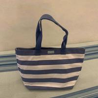 Dolce Gabbana light blue & white striped tote bag