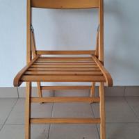 Sedie in legno pieghevoli 