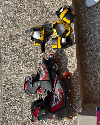 Pattini roller e protezioni