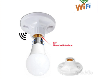 Telecamera WiFi 4K HD con Base Lampada