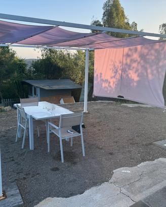 Pergola 3,5 x 3,5 metri con telo