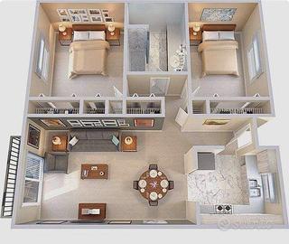 Trilocale con cantina in zona comoda