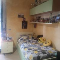 letto, con sotto letto, comodino, mensola contenit