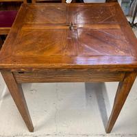 TAVOLINO ANTICO ALLUNGABILE TIRADORA DECORATO