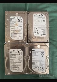 Lotto da 4 hard disk 3,tb