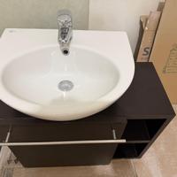 Mobile bagno completo elegante wengè scuro