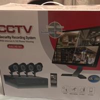 kit 4 telecamere videosorveglianza +DVR