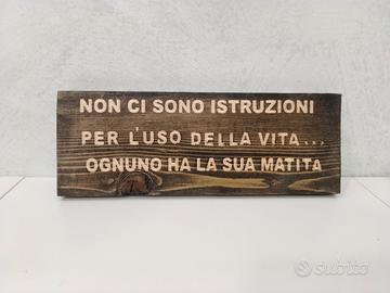 locandina in legno 