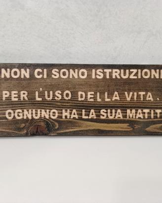 locandina in legno 