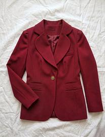 Giacca Blazer Rosso Borgogna - Cannella taglia 42