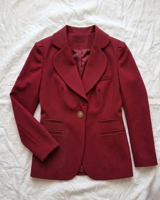 Giacca Blazer Rosso Borgogna - Cannella taglia 42