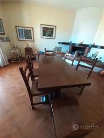 Tavolo fratino in noce massello