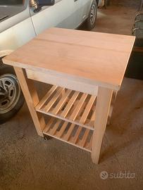 Carrello da cucina in legno