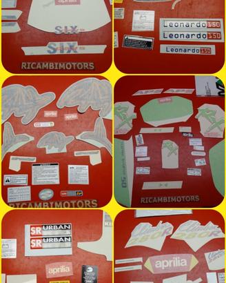 SERIE DECALCO ADESIVI DECALCOMANIE APRILIA 3
