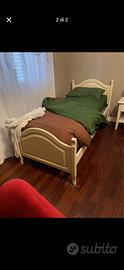 Letto singolo shabby chic completo