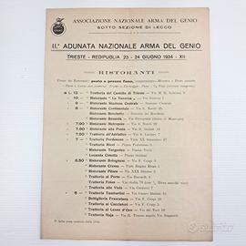 IIª Adunata Nazionale Arma del Genio Trieste 1934