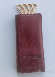 Portachiavi GIANNI VERSACE in vera pelle - Raro