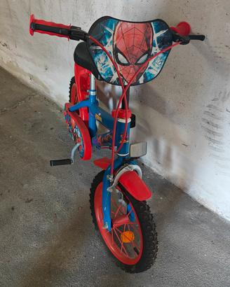 set completo bici bambino spiderman (Marvel) 12"