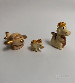 Lotto 3 Statuine Ceramica Thun Originali