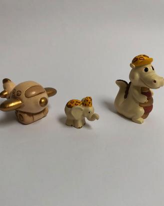 Lotto 3 Statuine Ceramica Thun Originali