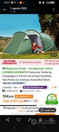 tenda da campeggio 