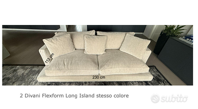 divano Flexform modello Long Island 230 cm