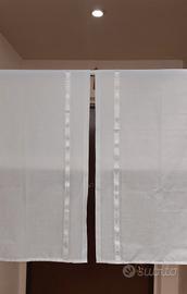 coppia tendine a vetro per finestra 59x133cm