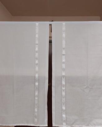 coppia tendine a vetro per finestra 59x133cm