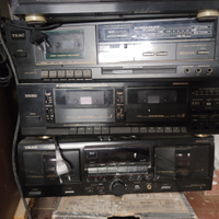 Hi-fi stereo AKAI AM-M459 .+ TEAC W-450R