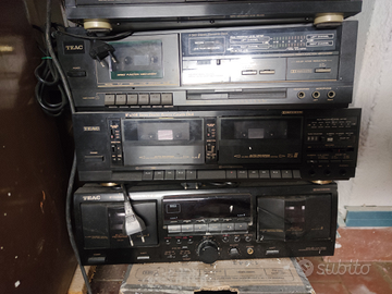 Hi-fi stereo AKAI AM-M459 .+ TEAC W-450R