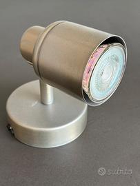 10 Faretti orientabili colore bronzo e argento