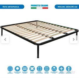 Rete materasso matrimoniale 160x190 cm 
