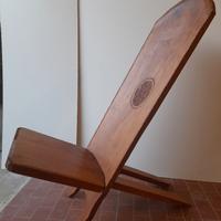 Sedia etnica in legno massello