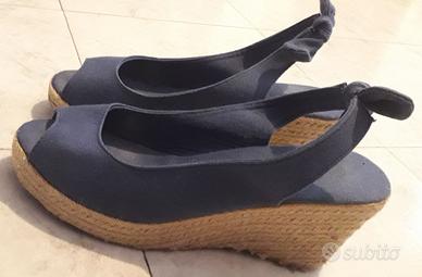 Scarpe di corda con tacco