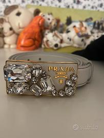 Cintura PRADA originale con fibbia gioiello
