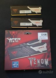 RAM DDR5 32GB (2 x 16GB) 6600MHZ CL 34 VIPER VENOM