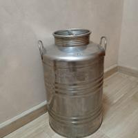 Fusto contenitore da 50 litri in acciaio inox
