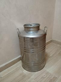 Fusto contenitore da 50 litri in acciaio inox