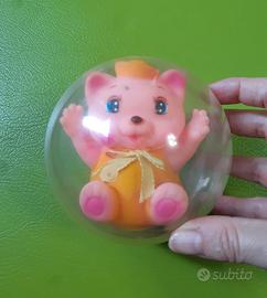 Sfera con gattino rosa, vintage 