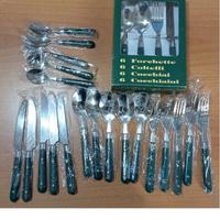 Set di 24 posate per 6 persone acciaio inox