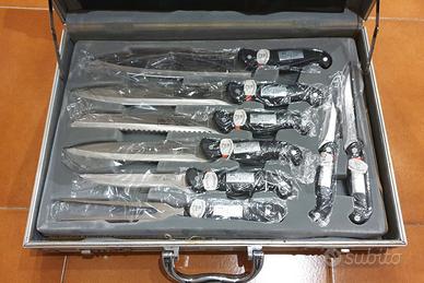 VALIGETTA COLTELLI FORCHETTE SOLINGEN PER GRIGLIA