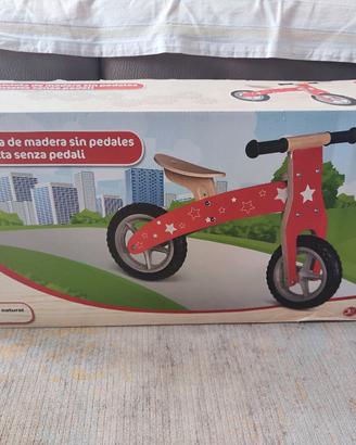bici di legno prima infanzia
