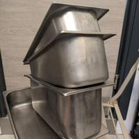Vaschette professionali in acciaio inox gastronorm