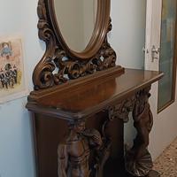 Consolle unica in legno massello 