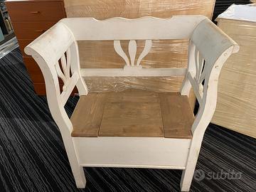 Panca in legno decapata