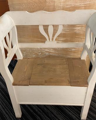 Panca in legno decapata