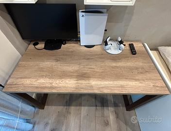 Scrivania Artigianale con struttura acciaio Corten