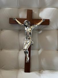 Scultura cristo in argento