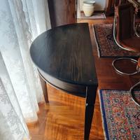 Tavolo mezzaluna legno antiquariato