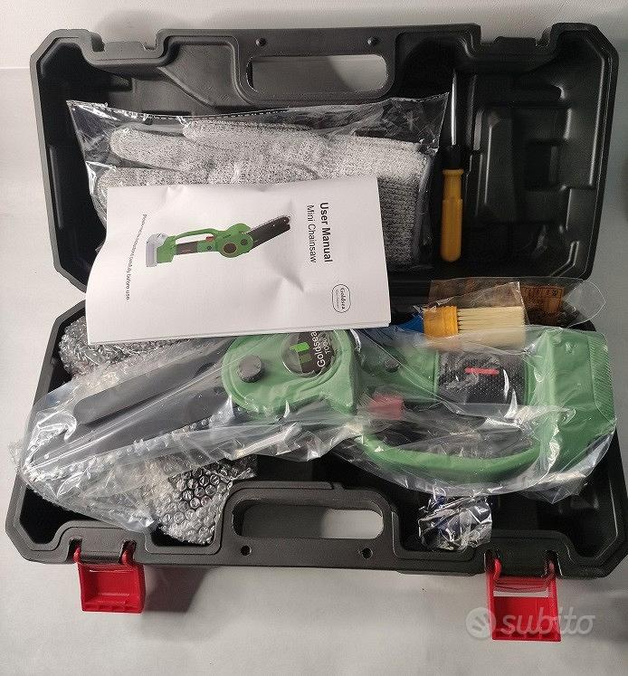 Motosega Brushless 21V 600W Con Batteria Inclusa Motoseghe Elettriche